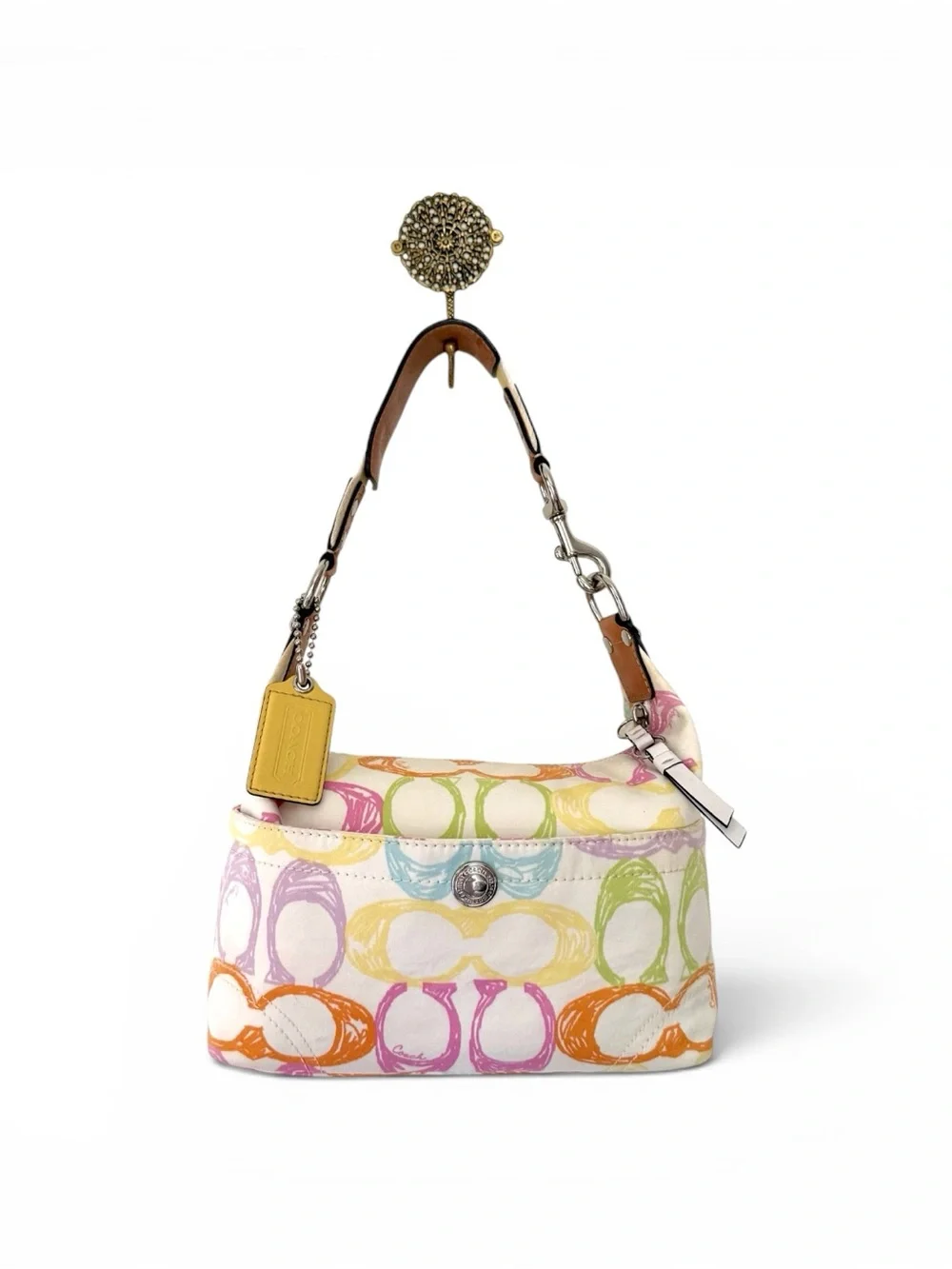 Vintage Coach Hamptons Scribble Hobo + Wristlet Set | Y2K Archival | EUC